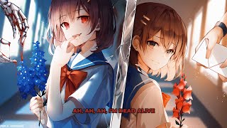 Nightcore  dead alive Lyrics [upl. by Anthiathia744]