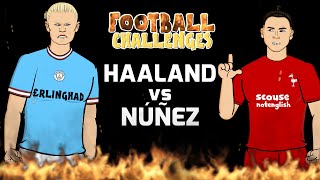 🔥Haaland vs Nunez🔥 Football Challenges Erling vs Darwin [upl. by Odarbil]