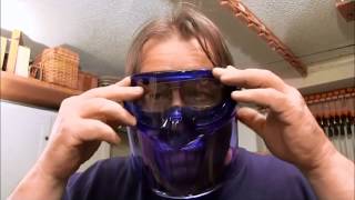 V90 Safety Goggles with Detachable Face Shield Review  NewWoodworker [upl. by Sayles]