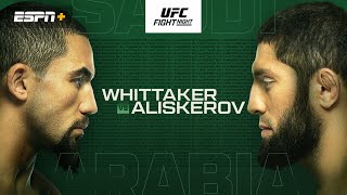 UFC ARABIA SAUDI WHITTAKER vs ALISKEROV  Análisis y predicciones [upl. by Chao343]