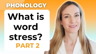 Word Stress  Part 2  English Pronunciation  The 8 rules of word stress [upl. by Bowe]