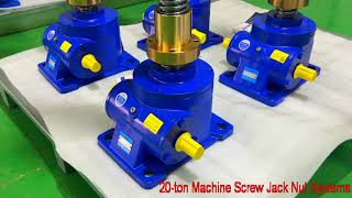 High Performance Screw Jack Gearboxes  rotating spindle  20 ton Screw Jacks Nut Systems  JTW20T [upl. by Bury987]