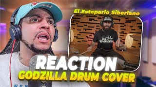 YOOO WTF IS GOING ON HERE El Estepario Siberiano  Godzilla Drum Cover LIVE REACTION [upl. by Eusassilem584]