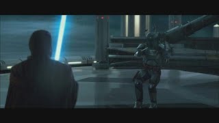 ObiWan vs Jango Fett en Kamino  El Ataque de los clones Castellano HD [upl. by Evangelina]