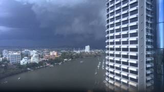 Brisbane Storm Timelapse  27 November 2014 [upl. by Breeze]