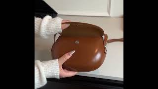 Crossbody Bags Leather Womens Mini Flap Snap Simple Solid Unlined Purses [upl. by Gyatt397]