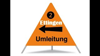 Ettingen Umleitung kleiner 2024 [upl. by Kentigera]