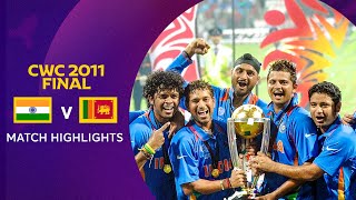 Cricket World Cup 2011 Final India v Sri Lanka  Match Highlights [upl. by Siduhey]