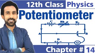 Potentiometer in Urdu Hindi  12th Class Physics  Chapter  13 [upl. by Munt]