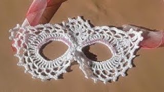 crochet carnaval tutorial mascara [upl. by Olwena]