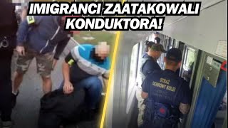 IMIGRANCI ZAATAKOWALI KONDUKTORA W POCIĄGU BRUTALNE [upl. by Yeldua]