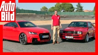 Audi TT RS vs Audi Sport quattro 2016 [upl. by Acinomahs]