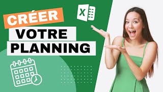 Comment créer un PLANNING hebdomadaire avec EXCEL  Tutoriel complet [upl. by Pablo721]