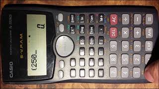 Conversión de unidades de atmósferas a Pascales Calculadora científica Casio fx570MS [upl. by Serrano333]