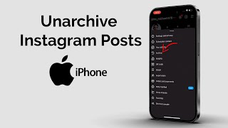 How To Unarchive Instagram Posts [upl. by Eycal]