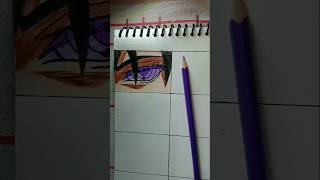 Sasuke Rinnegan Eye Drawing ✨shortsviralanime [upl. by Meilen]