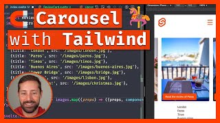 🧲 Magnetic Carousel with Tailwind 3 amp Svelte 🎠 [upl. by Gilges]