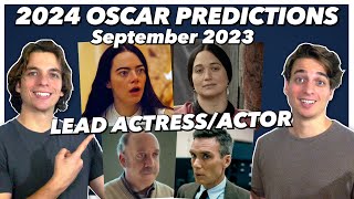 2024 Lead Acting Oscar Predictions  September 2023 [upl. by Chainey]