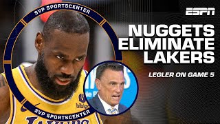 LEBRON amp THE LAKERS ELIMINATED BY NUGGETS IN GAME 5 👀 Tim Legler reacts  SC with SVP [upl. by Kinzer964]