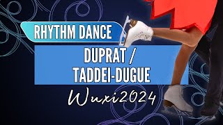 Louise DUPRAT  Tahory TADDEIDUGUE FRA  Junior Ice Dance Rhythm Dance  Wuxi 2024 [upl. by Eillim]