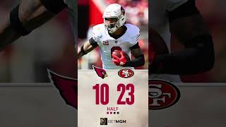 Halftime Update Arizona Cardinals VS San Francisco 49ers arizonacardinals football nfl week5 [upl. by Spears]