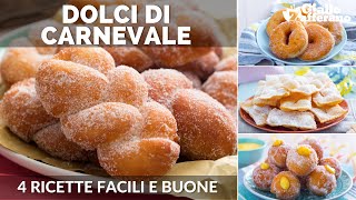 DOLCI DI CARNEVALE FRITTI 4 RICETTE DA PROVARE [upl. by Anyat]