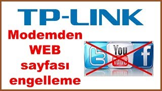 Modemden web siteleri nasıl engellenir [upl. by Pironi]