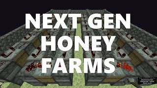 Minecraft Elegance NextGeneration Honey Farms Java 115 116 117 [upl. by Bodrogi]