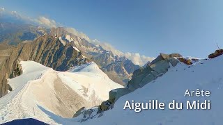 Aiguille du Midi Ridge dramatic cut mountainlovers [upl. by Medrek]