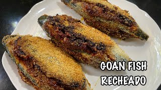 Goan Fish Recheado Recipe  Mackerels Stuffed with Recheado Masala [upl. by Astri]