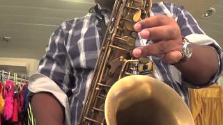 Tenor Sax Altissimo C Blues Scale 4 Octaves [upl. by Acirrej]