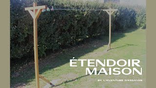 Étendoir Extérieur DIY  Pratique et Abordable pour Seulement 20 € [upl. by Aletta]