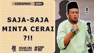 SYAMSUL DEBAT  SAJASAJA MINTA CERAI [upl. by Arri]