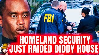 BREAKINGDiddy On The RunLIVE VIDEO OF Justin amp Christian Combs DETAINEDHOMELAND SECURITY Raid [upl. by Annaeg]