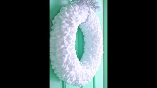 Finger Loop Yarn Wreaths [upl. by Aklog]