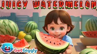 Happy Watermelon Season Watermelon Song for Kids GetGiggly Nursery Rhymes and Kids Songs [upl. by Ellennaj]