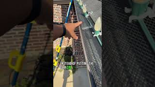 Pro tip for installing Christmas lights on gutters with gutter guards [upl. by Ten]