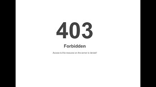 403 Forbidden Hatası ile ilgili çözüm [upl. by Benil]