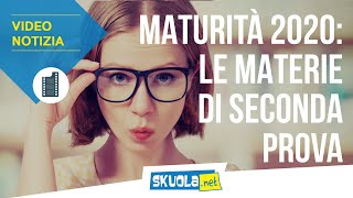 Materie Maturità 2020 la lista completa [upl. by Neeka]