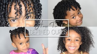 HOW TO Defined Curls using Finger Coil Method ON KIDS  LottaBody Products [upl. by Llertnov]