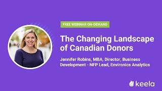 The Changing Landscape of Canadian Donors [upl. by Chee]