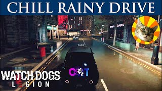 Chill rainy London night drive  Watch Dogs Legion 2030s London [upl. by Neenaj]