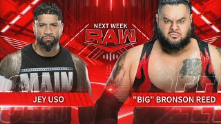 quotMain Eventquot Jey Uso vs quotBigquot Bronson Reed  WWE RAW 2024129 Gameplay [upl. by Ynor]