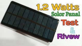 12Watt Polycrystalline Silicon Solar Panel 55V 245mA Full Test amp Rivew [upl. by Abba]