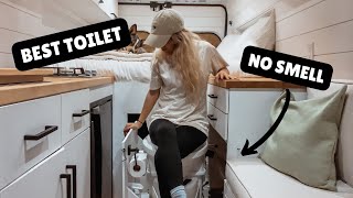 VENTING Our Natures Head COMPOSTING TOILET  Promaster Van Life Build [upl. by Naneik690]