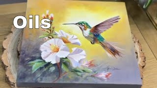 Preview Hummingbird Harmony in Oils Underpainting Technique [upl. by Innaig788]