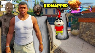 ✨GTA 5  Granny Kidnapped Shinchan Funny😂Hide and Seek Video Gta 5 Gameplay Gta mods [upl. by Annabal12]