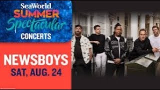 Seaworld LIVE Summer Concerts Newsboys Rides Fireworks [upl. by Aletse472]