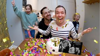 GENDER REVEAL Flicka eller Pojke i magen Gravid vecka 34 [upl. by Anelat476]