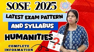 sose Class 9 Humanities exam pattern amp syllabus 2025 । sose humanities book 2025 । Asose sose2025 [upl. by Ettenrahc]